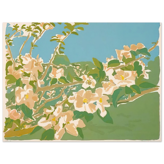 Fairfield Porter - APPLE BLOSSOMS II 1974 Fine Art Poster - Default Title
