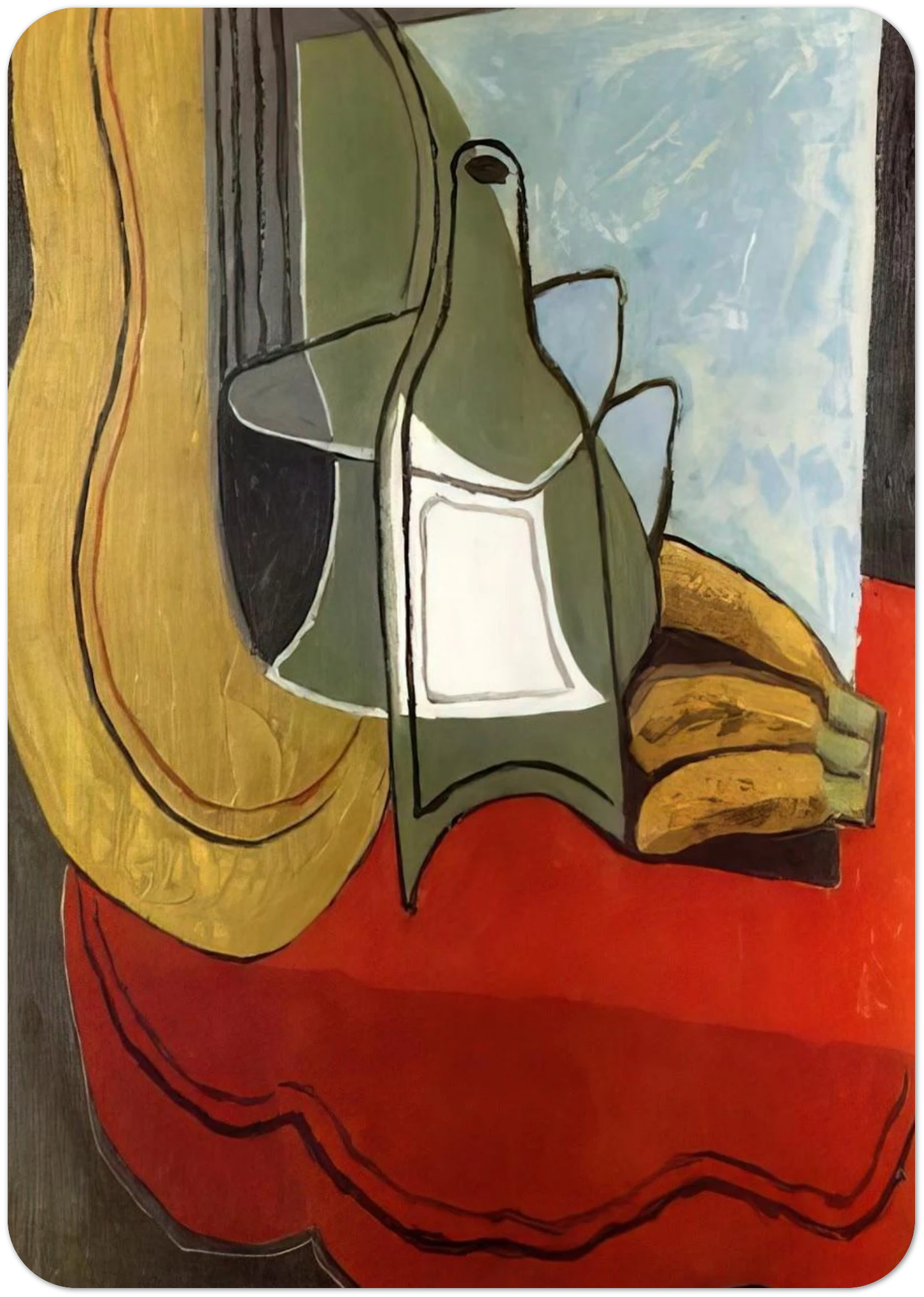 BANANAS By Juan Gris Pack of 10 Post Cards | Juan Gris Post Cards | A6 (10.5 x 14.8 cm) - 4.1 x 5.8 inches