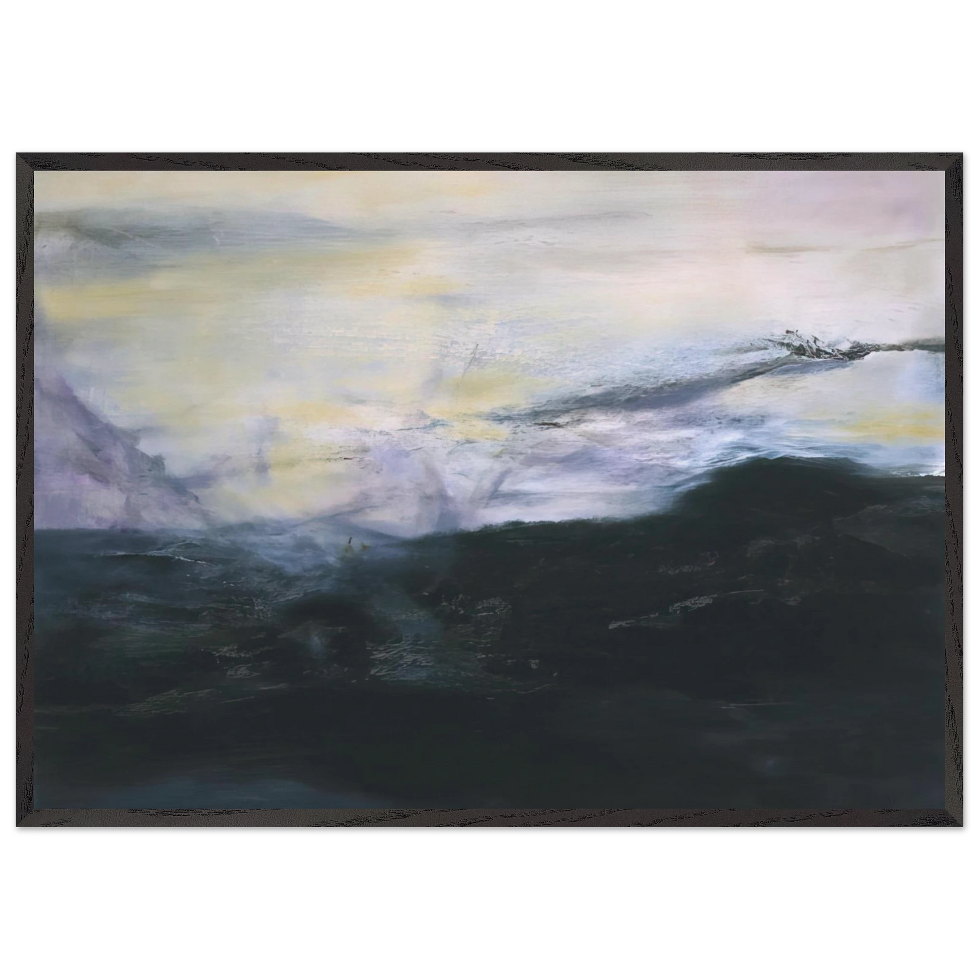 15 02 2001 2001 - Zao Wou-Ki Framed Art Print – Black Wooden Frame - Default Title - -Framed Art Print