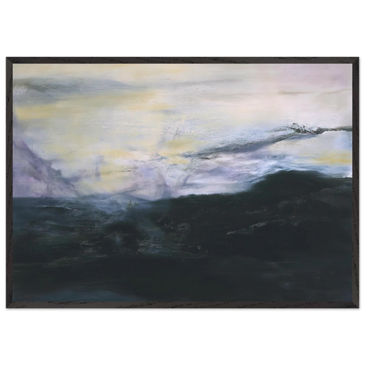 15 02 2001 2001 - Zao Wou-Ki Framed Art Print – Black Wooden Frame - Default Title - -Framed Art Print