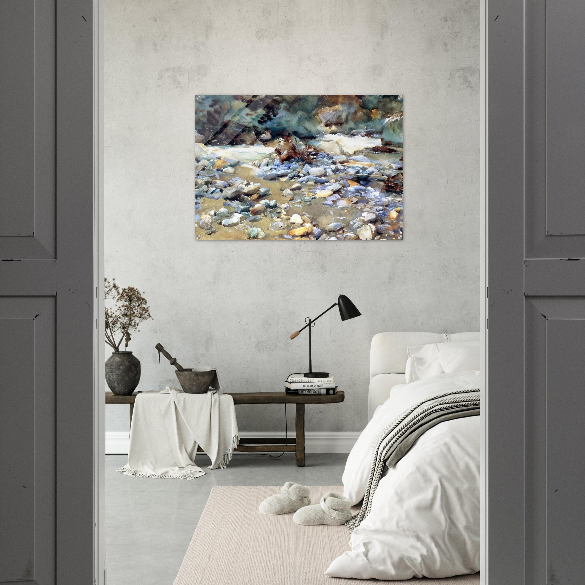 Purtud, Bed of a Glacier Torrent - John Singer Sargent Acrylic Print - 70x100 cm / 28x40″ inches