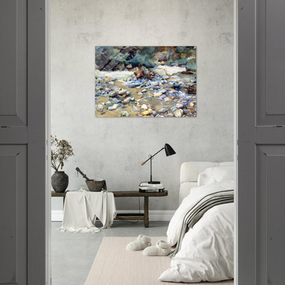 Purtud, Bed of a Glacier Torrent - John Singer Sargent Acrylic Print - 70x100 cm / 28x40″ inches