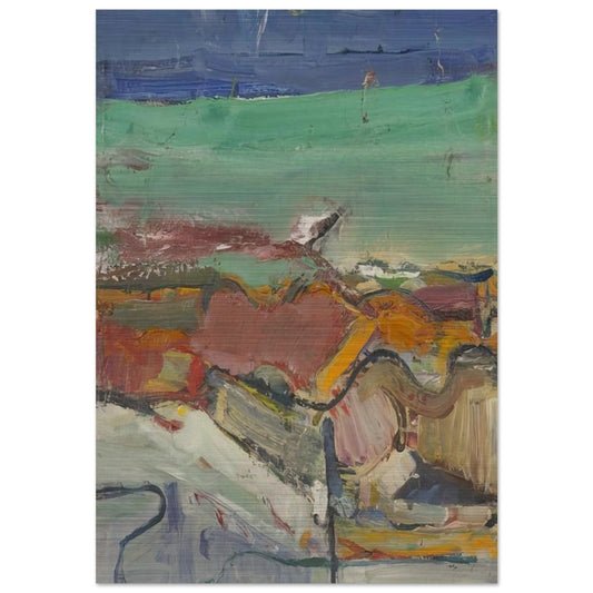Berkeley - Richard Diebenkorn Brushed Aluminum Print - 70x100 cm / 28x40 inches | Richard Diebenkorn Aluminum Print | Richard Diebenkorn Prints