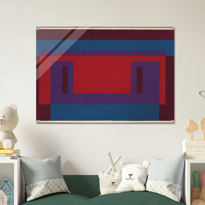RED WALL 1956 - Josef Albers Acrylic Print - 70x100 cm / 28x40″ inches