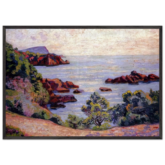 Paysage du Midi - 1905 - Armand Guillaumin Framed Art Print – Black Wooden Frame - Default Title - -Framed Art Print
