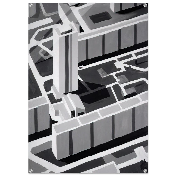 TOWNSCAPE SL 1969 - Gerhard Richter Acrylic Print - 70x100 cm / 28x40″ inches | Gerhard Richter Wall Art | Gerhard Richter Prints