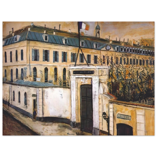 Maurice Utrillo - MILITARY HOSPITAL Fine Art Poster - Default Title