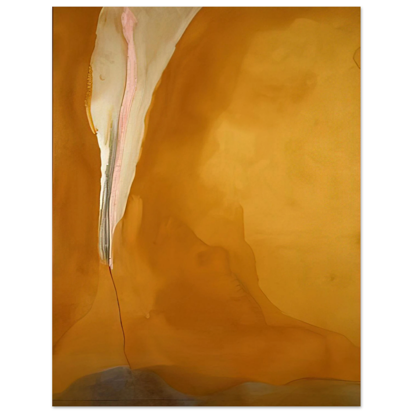 Helen Frankenthaler - Coral Wedge - 1972 Wall art - 30x30 cm / 12x12 inches - Premium Wooden Framed Poster With Fine Art Paper - Black frame