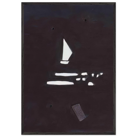 Oskar 5 - 2005 N2 - Raoul De Keyser Framed Art Print – Black Wooden Frame - Default Title - -Framed Art Print