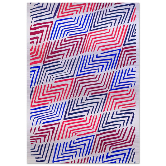 COMPOSITION 30 - Sonia Delaunay Brushed Aluminum Print - 70x100 cm / 28x40 inches | Sonia Delaunay Aluminum Print | Sonia Delaunay Prints