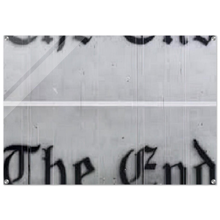 THE END 1991 - Edward Ruscha Acrylic Print - 70x100 cm / 28x40″ inches