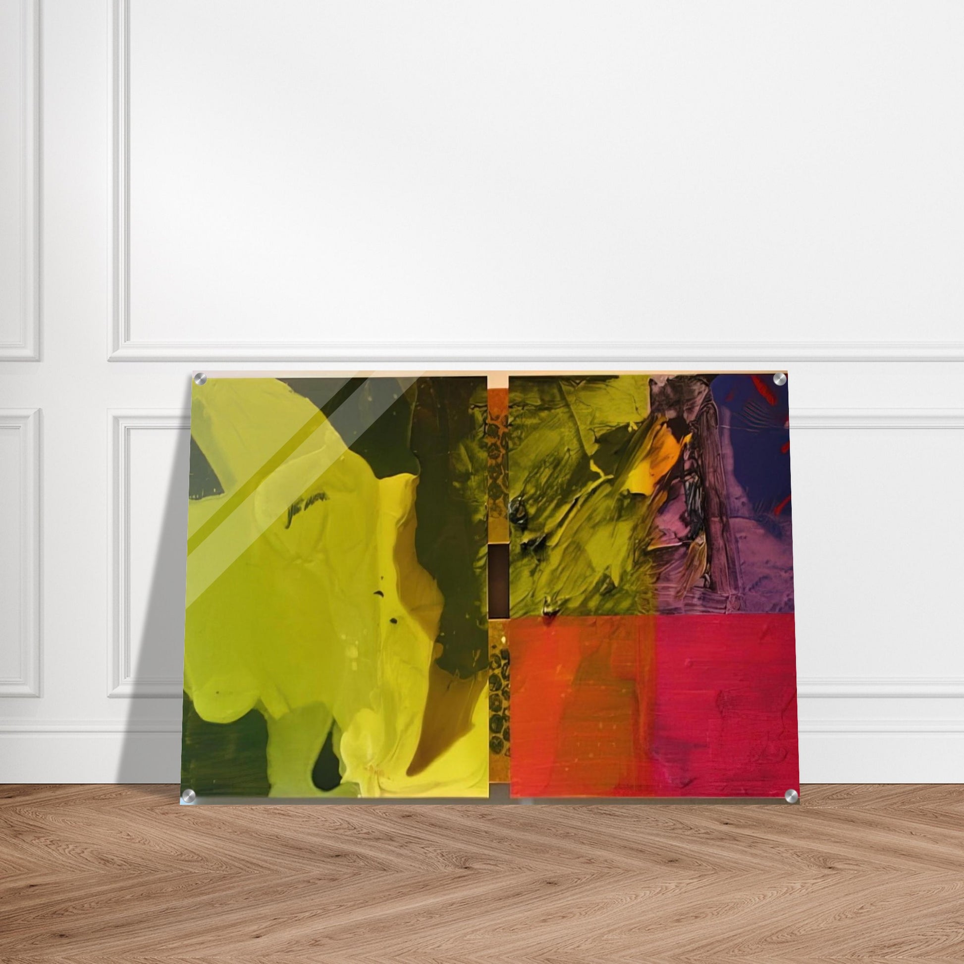 Sea Color - Sam Gilliam Acrylic Print - 70x100 cm / 28x40″ inches | Sam Gilliam Wall Art | Sam Gilliam Prints