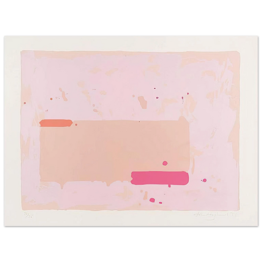 John Hoyland - Orange, Pink - 1971 Fine Art Poster - Default Title