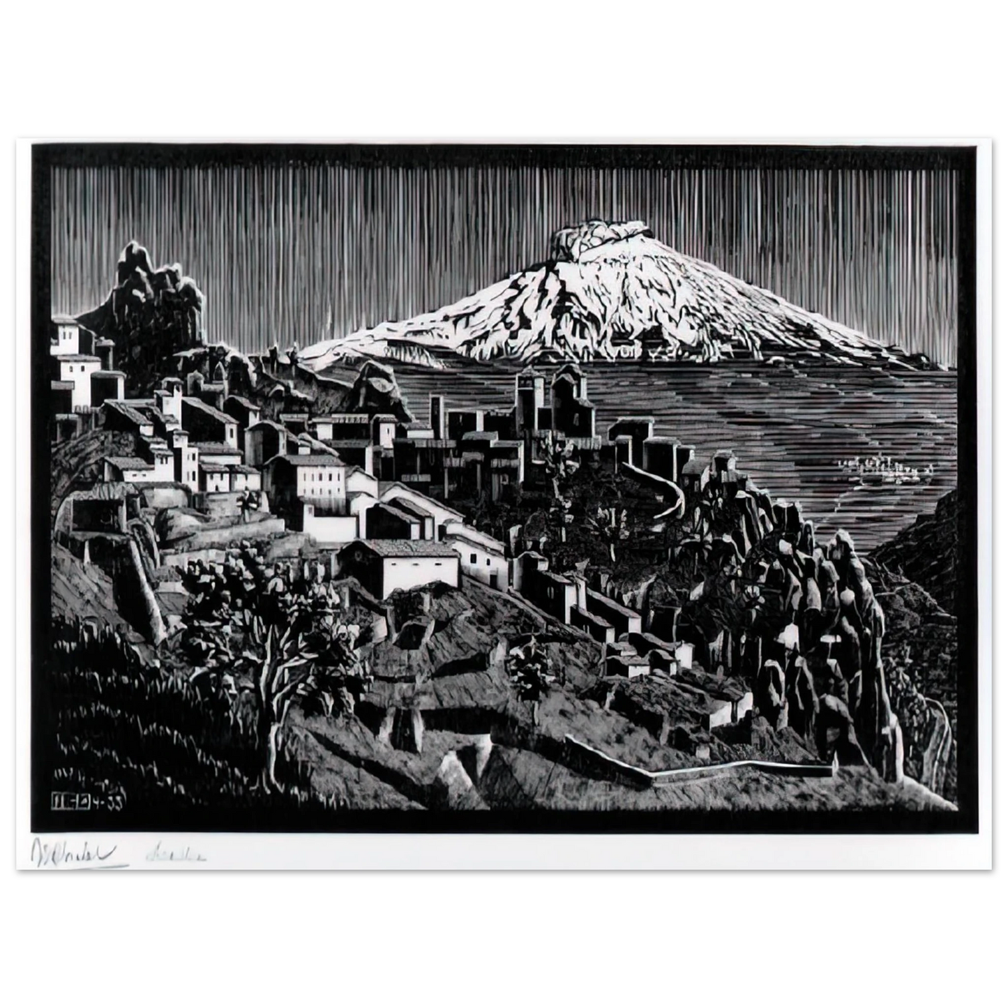 MC Escher - ESCHER (17) Wall Art - 21x29.7 cm / 8x12" - Fine Art Poster - -
