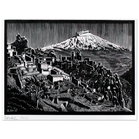 MC Escher - ESCHER (17) Wall Art - 21x29.7 cm / 8x12" - Fine Art Poster - -