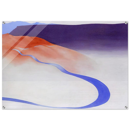 Road to the Ranch - Georgia O'Keeffe Acrylic Print - 70x100 cm / 28x40″ inches | Georgia O'Keeffe Wall Art | Georgia O'Keeffe Prints