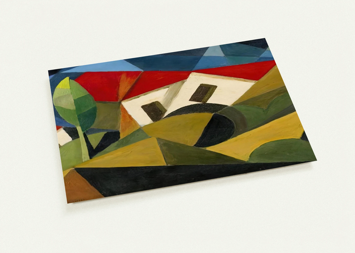 LANDSCAPE 1918 By Enrico Prampolini Pack of 10 Post Cards | Enrico Prampolini Post Cards | A6 (10.5 x 14.8 cm) - 4.1 x 5.8 inches