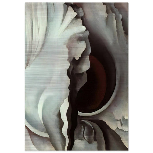 Black Iris - Georgia O'Keeffe Brushed Aluminum Print - 70x100 cm / 28x40 inches | Georgia O'Keeffe Aluminum Print | Georgia O'Keeffe Prints