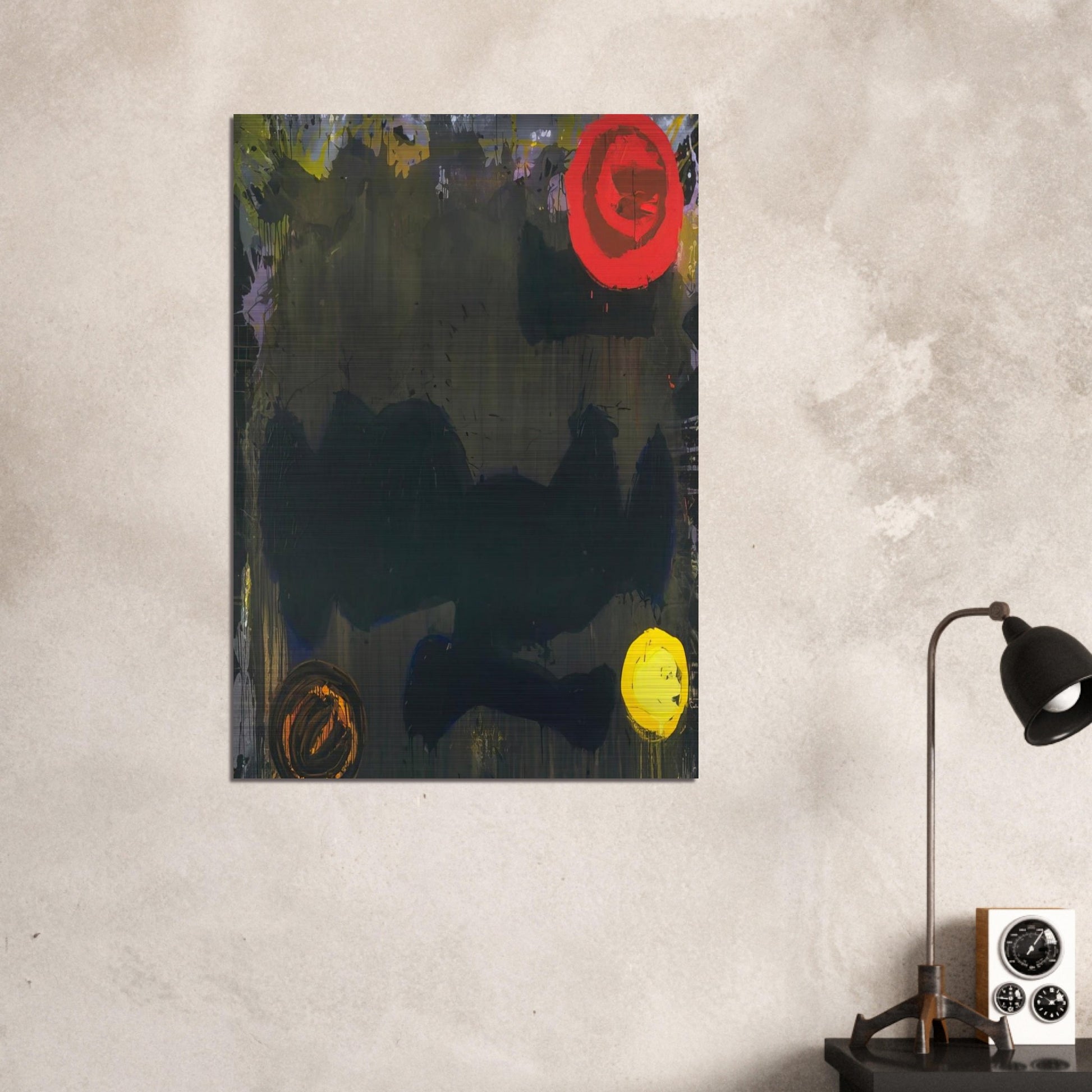 Gadal 10.11.86 - 1986 - John Hoyland Brushed Aluminum Print - 70x100 cm / 28x40 inches | John Hoyland Aluminum Print | John Hoyland Prints