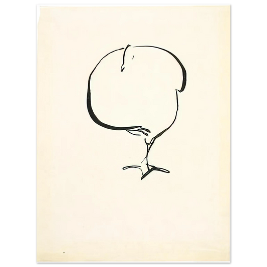 Josef Albers - STANDING BIRD FRONT VIEW 1917 Fine Art Poster - Default Title