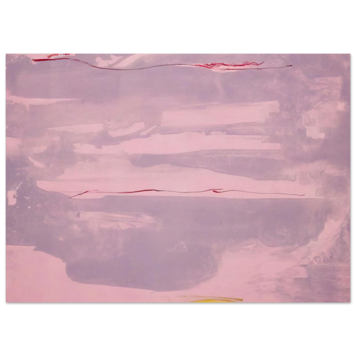Helen Frankenthaler - Dream Walk - 1977 Wall art - 21x29.7 cm / 8x12" - Premium Wooden Framed Poster With Fine Art Paper-canvas - Wood frame