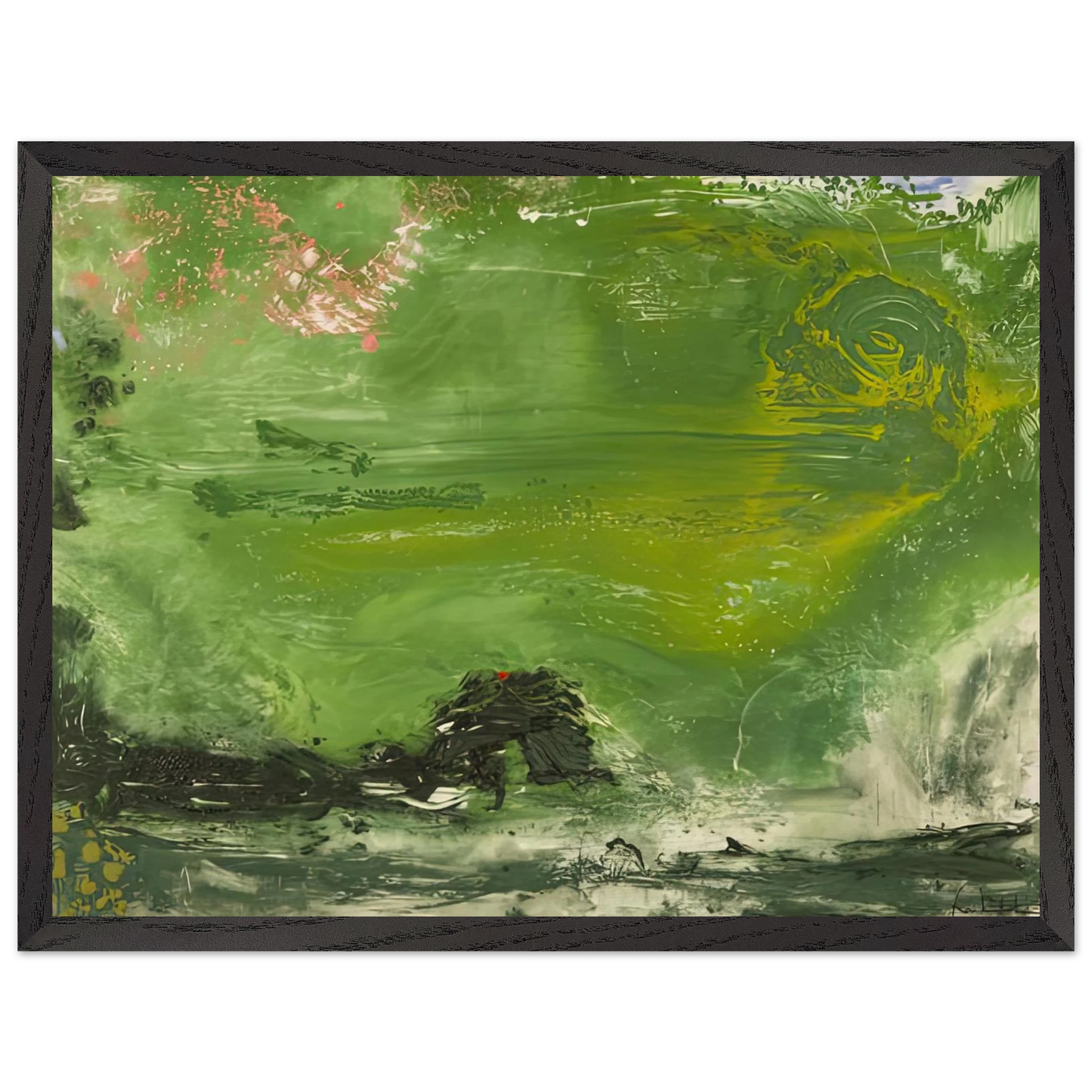 Helen Frankenthaler - Overture, 1992- Wall Art - 28x40 inches / 70x70 cm - Canvas (Imperial) - -