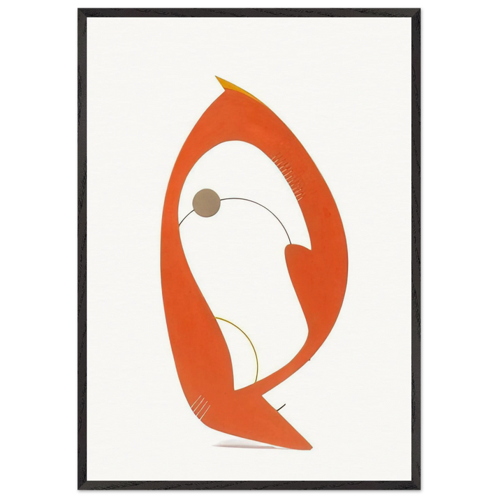Composition - 1948 N2 - Gyula Kosice 70x100 cm / 28x40 inches Framed Art Print – Black Wooden Frame