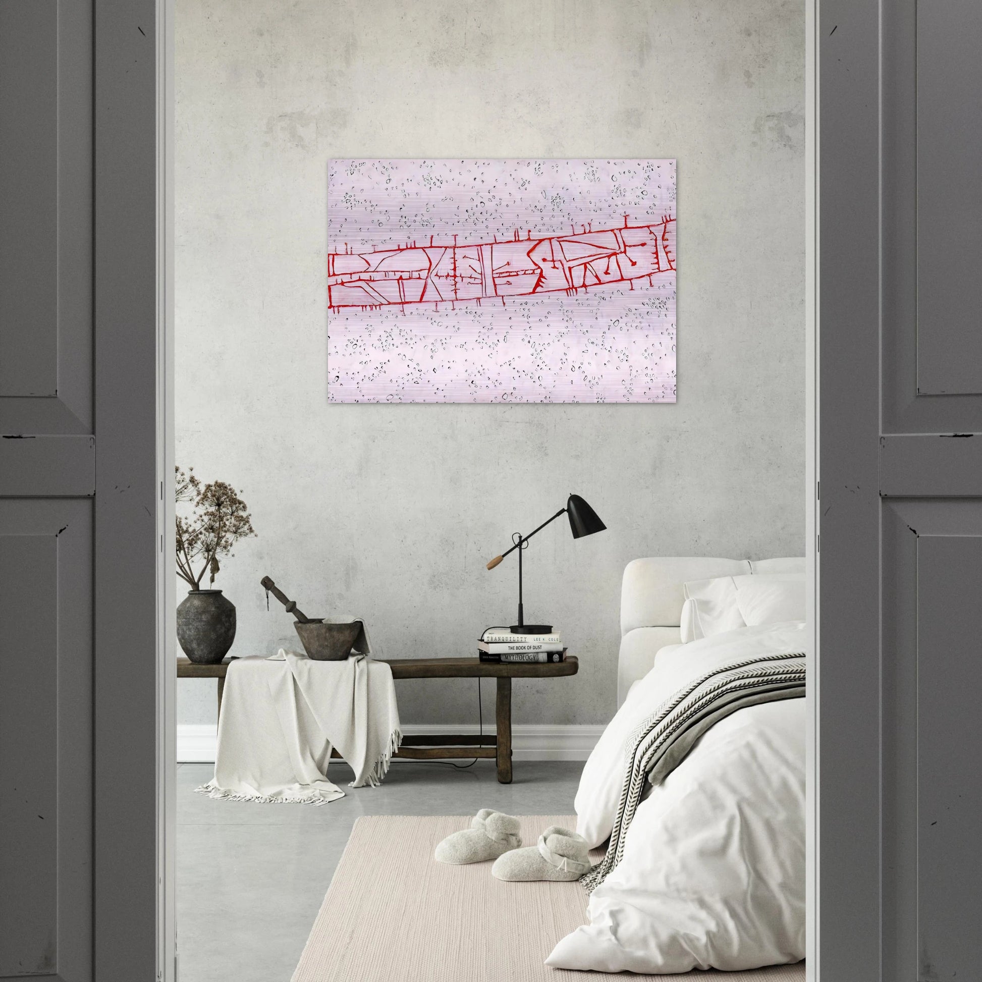 Bridge - 1952 - Gene Davis Brushed Aluminum Print - 70x100 cm / 28x40 inches | Gene Davis Aluminum Print | Gene Davis Prints