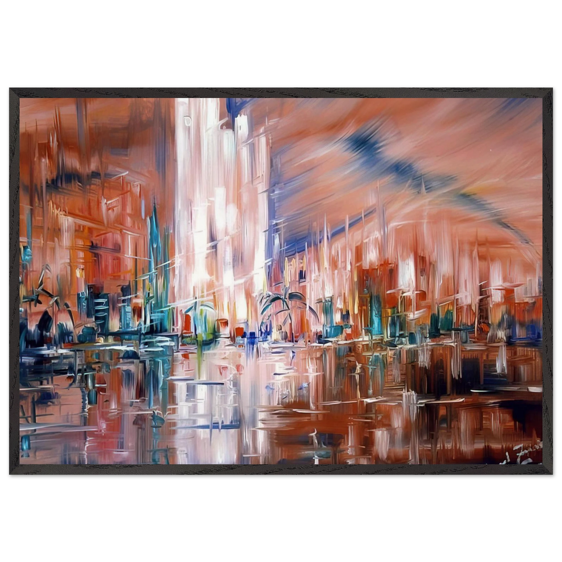 Untitled - 1978 N7 - Konrad Zuse Framed Art Print – Black Wooden Frame - Default Title - -Framed Art Print