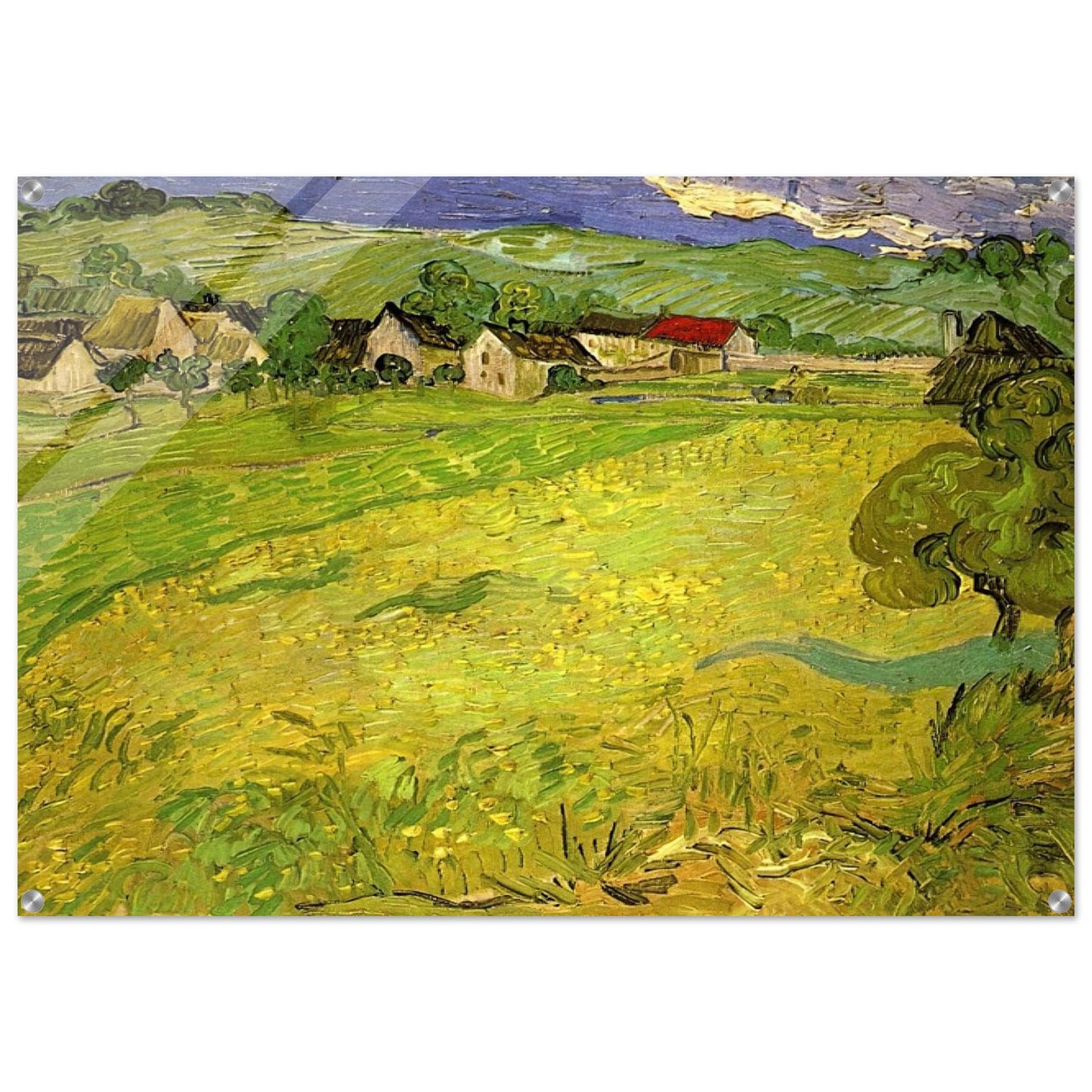 View of Vessenots near Auvers - Vincent van Gogh Acrylic Print - 70x100 cm / 28x40″ inches