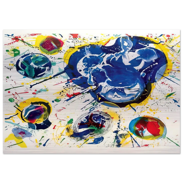 Untitled I  L I 87  - Sam Francis Brushed Aluminum Print - 70x100 cm / 28x40 inches | Sam Francis Aluminum Print | Sam Francis Prints
