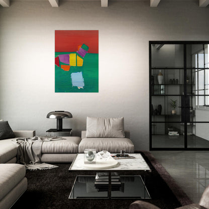 Les Martigues Composition - 1954 - Nicolas de Stael Brushed Aluminum Print - 70x100 cm / 28x40 inches | Nicolas de Stael Aluminum Print | Nicolas de Stael Prints