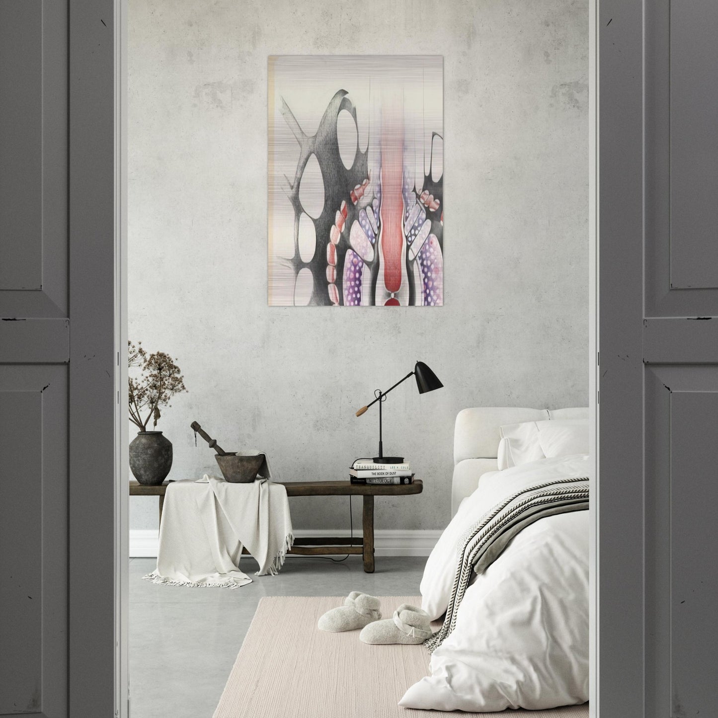 UNTITLED 1967 1 - Lee Bontecou Brushed Aluminum Print - 70x100 cm / 28x40 inches | Lee Bontecou Aluminum Print | Lee Bontecou Prints