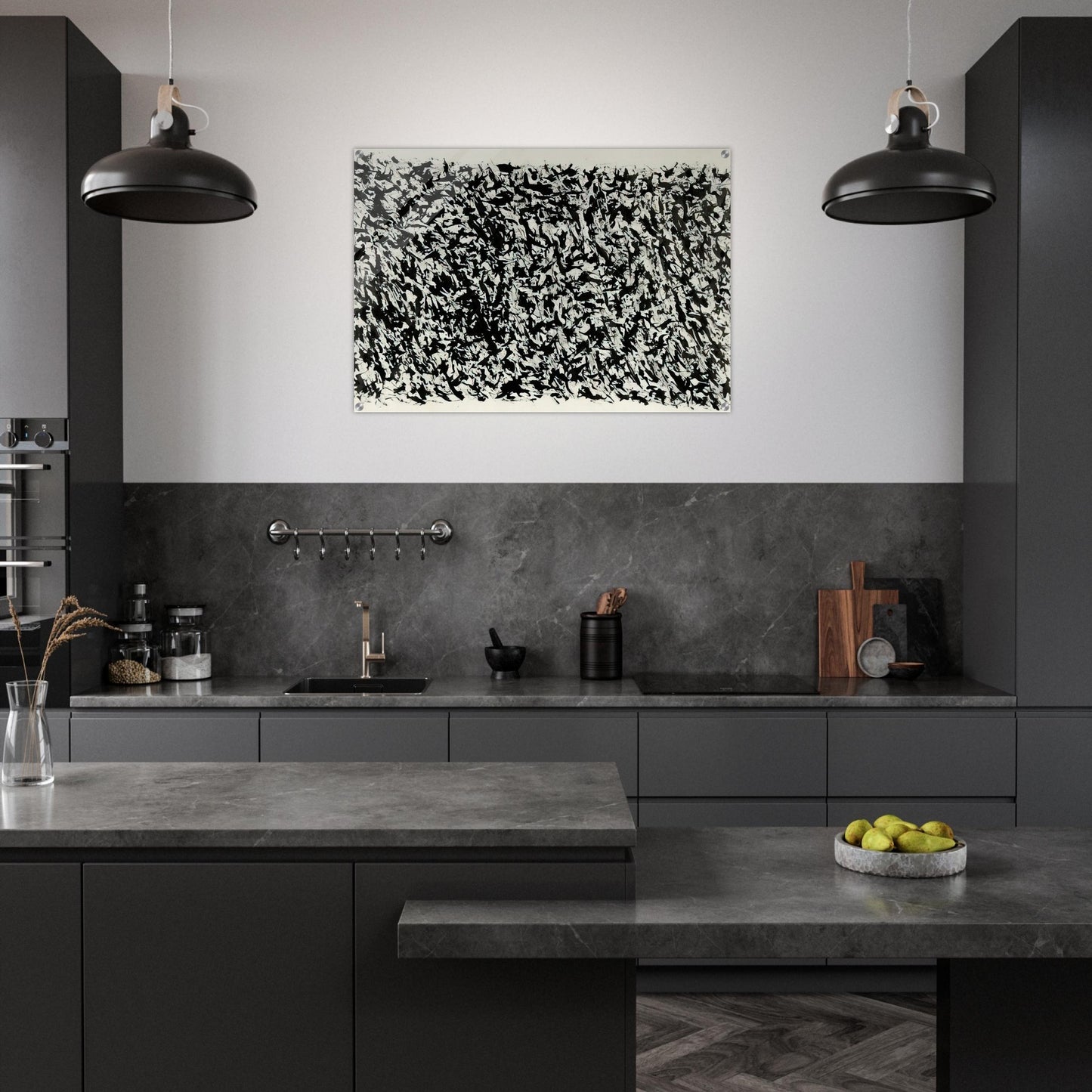 COMPOSITION - Henri Michaux Acrylic Print - 70x100 cm / 28x40″ inches | Henri Michaux Wall Art | Henri Michaux Prints