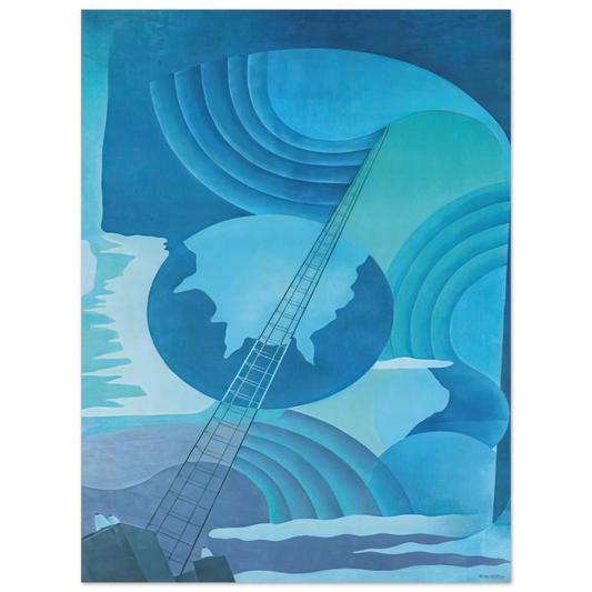 Benedetta Cappa - Synthesis of Radio Communications - 1933 - 1934 Palermo, Sicily, Italy Fine Art Poster - Default Title
