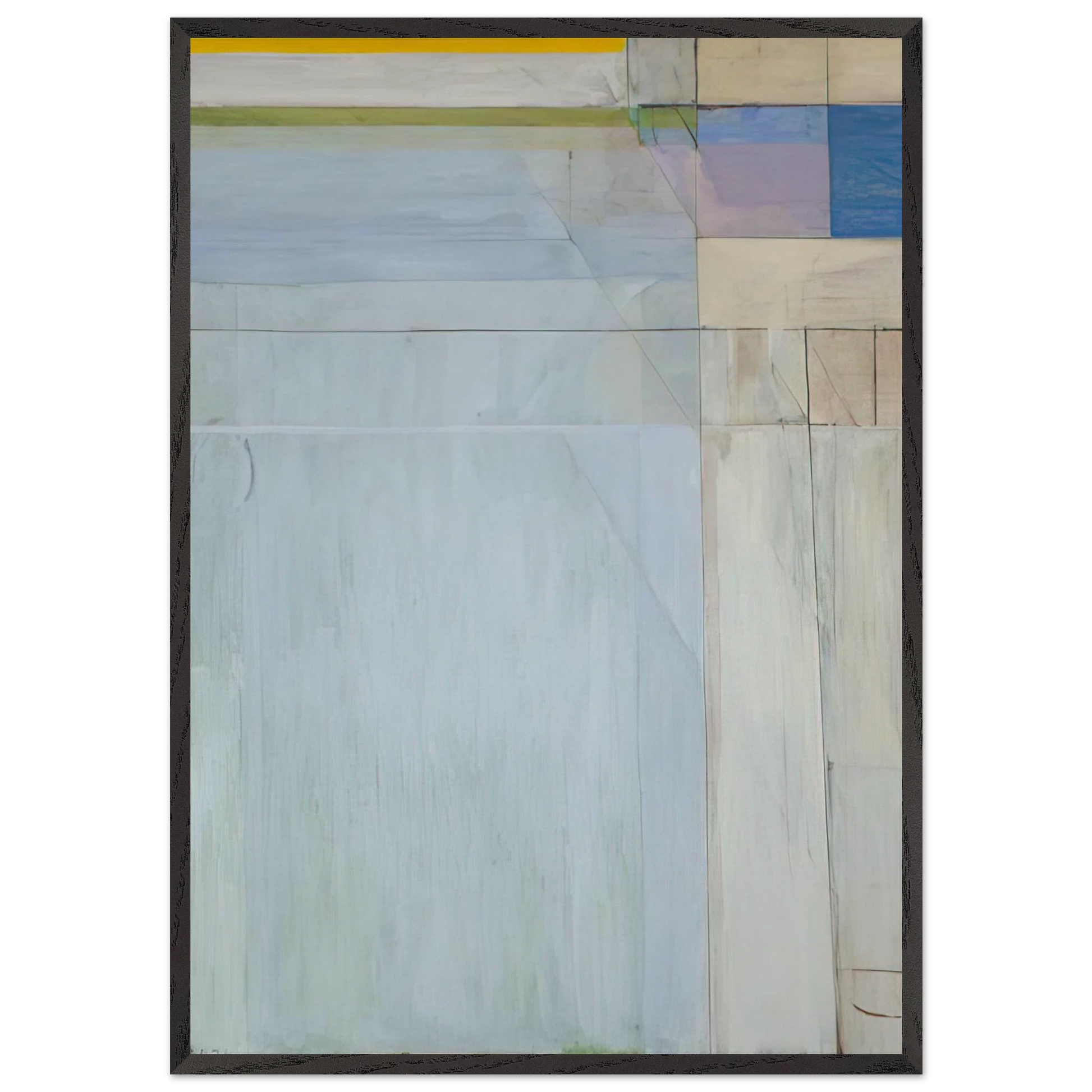 Ocean Park 54 - Richard Diebenkorn Framed Art Print – Black Wooden Frame - Default Title - -Framed Art Print