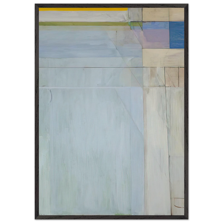 Ocean Park 54 - Richard Diebenkorn 70x100 cm / 28x40 inches Framed Art Print – Black Wooden Frame