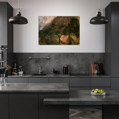 Golden Gate Yellowstone National Park - Thomas Moran Acrylic Print - 70x100 cm / 28x40″ inches