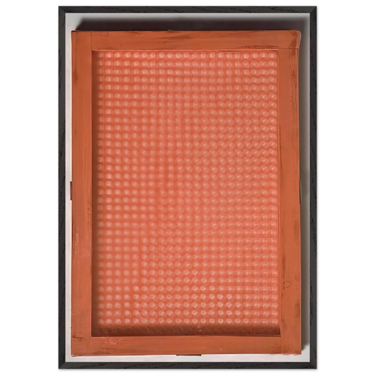 Volume a moduli sfasati - 1960 - Dadamaino Framed Art Print – Black Wooden Frame - Default Title - -Framed Art Print