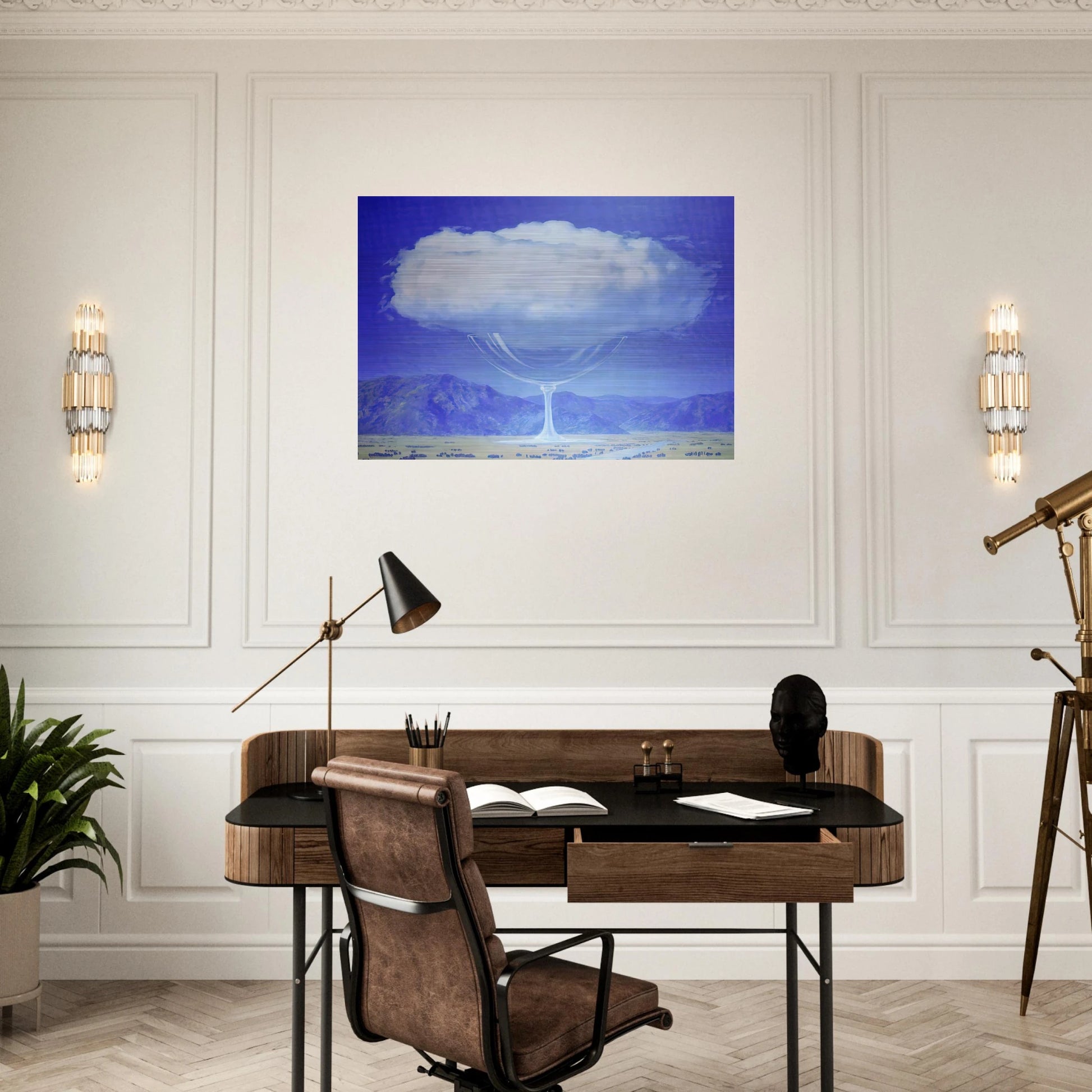 THE HEARTSTRINGS 1960 - Rene Magritte Brushed Aluminum Print - 70x100 cm / 28x40 inches | Rene Magritte Aluminum Print | Rene Magritte Prints