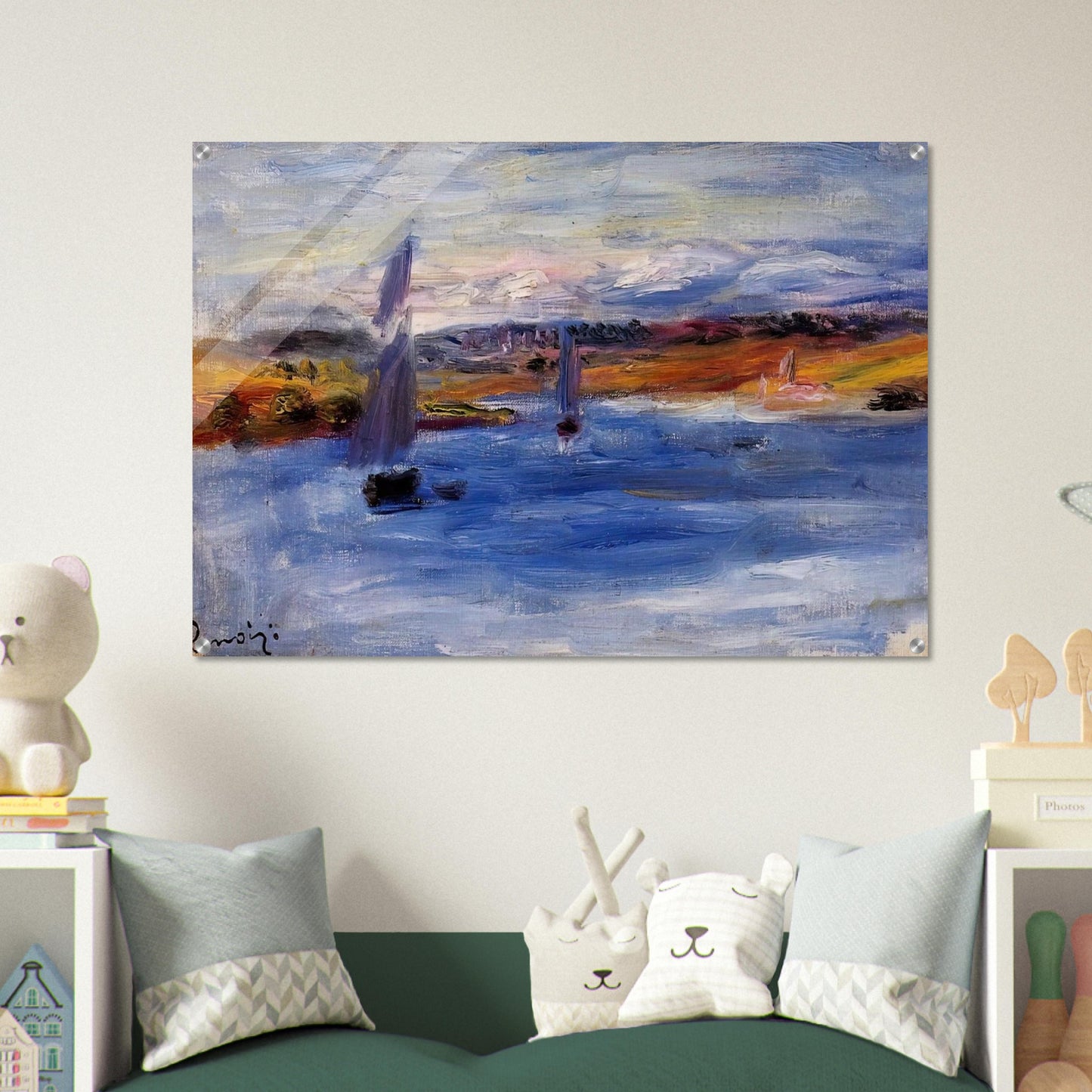 Sailboats - Pierre-Auguste Renoir Acrylic Print - 70x100 cm / 28x40″ inches | Pierre-Auguste Renoir Wall Art | Pierre-Auguste Renoir Prints