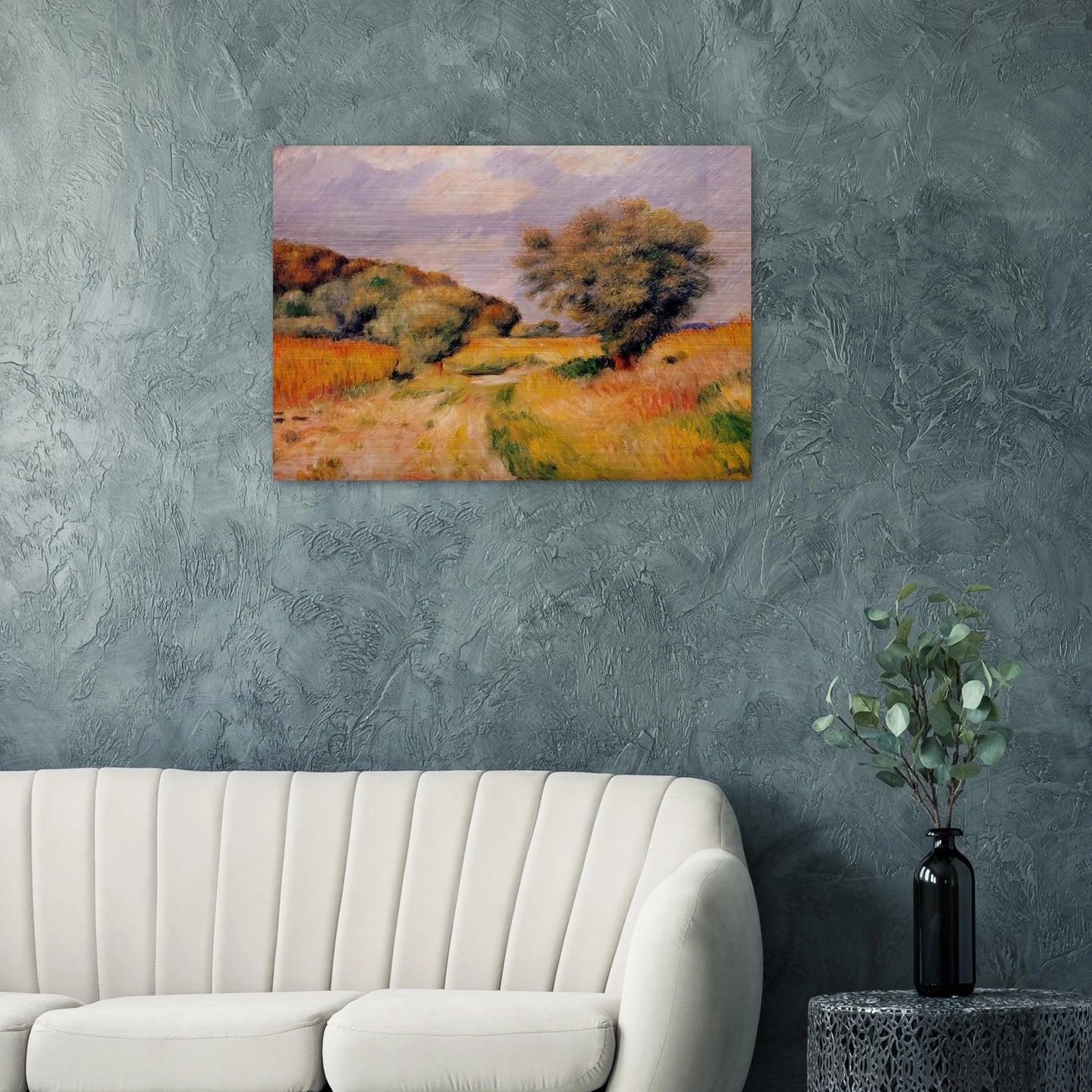 Fields of Wheat - Pierre-Auguste Renoir Brushed Aluminum Print - 70x100 cm / 28x40 inches | Pierre-Auguste Renoir Aluminum Print | Pierre-Auguste Renoir Prints