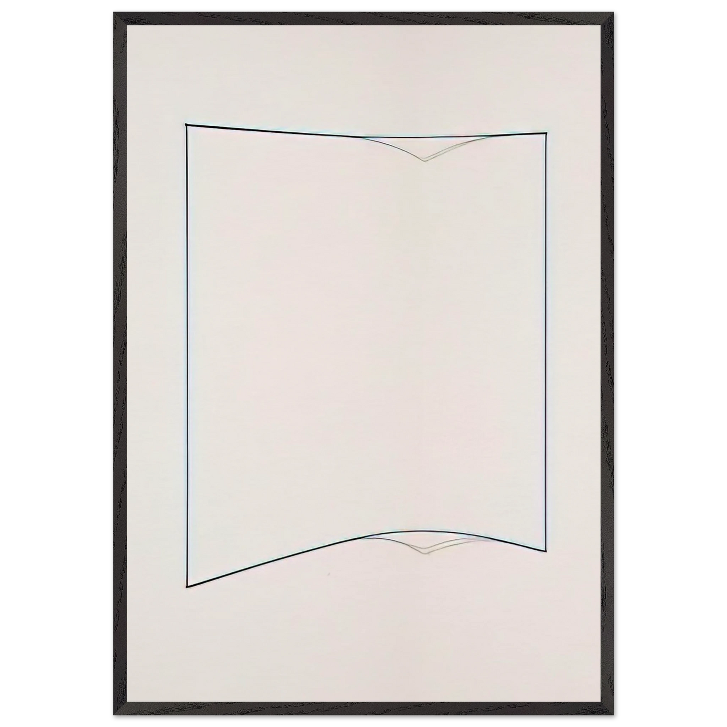 Blue Day-glo Corner Piece - 1968 - Fred Sandback Framed Art Print – Black Wooden Frame - Default Title - -Framed Art Print