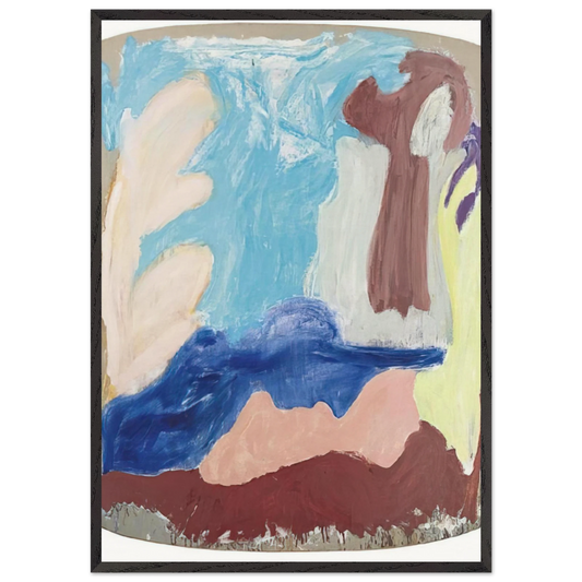 Promenade - 1985 - Ron Gorchov Framed Art Print – Black Wooden Frame - Default Title - -Framed Art Print