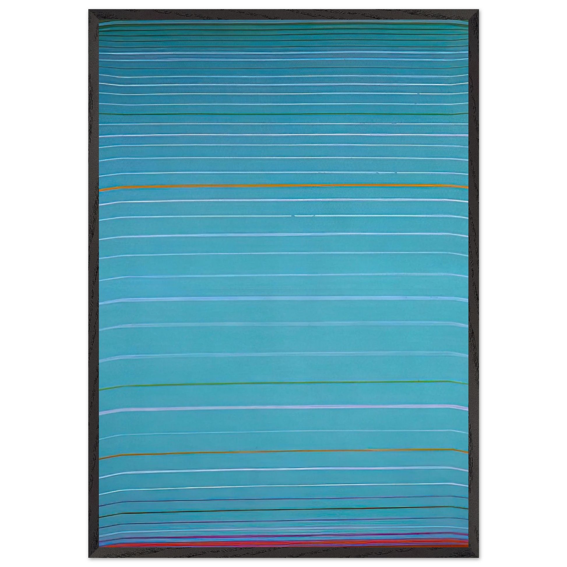 April 1961 - 1961 - John Hoyland Framed Art Print – Black Wooden Frame - Default Title - -Framed Art Print