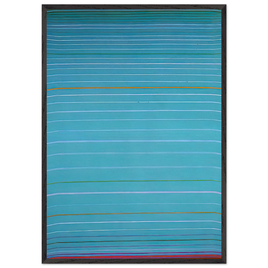 April 1961 - 1961 - John Hoyland Framed Art Print – Black Wooden Frame - Default Title - -Framed Art Print