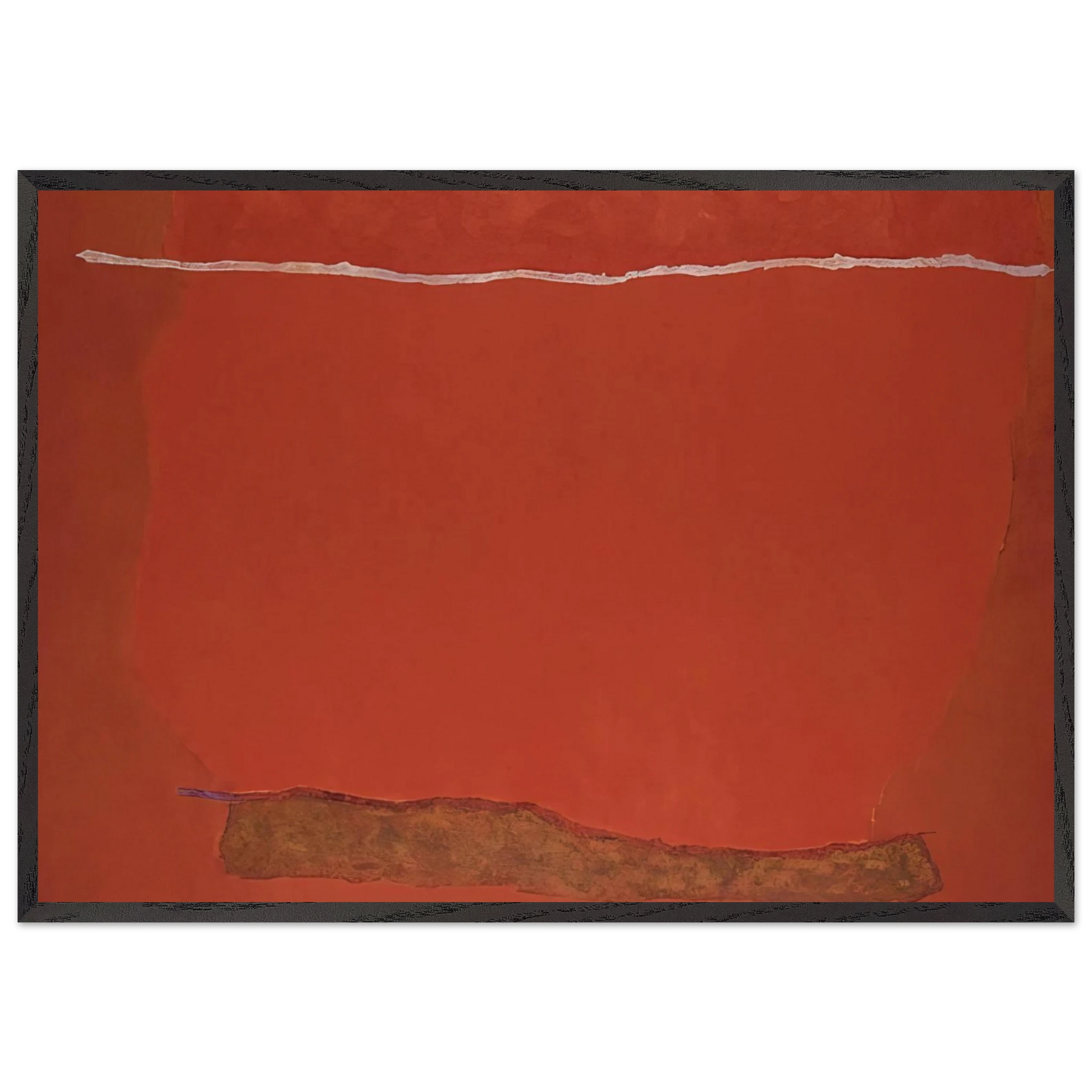 Infinity Field Lefkada Series - Color Field Painting - Theodoros Stamos Framed Art Print – Black Wooden Frame - Default Title - -Framed Art Print