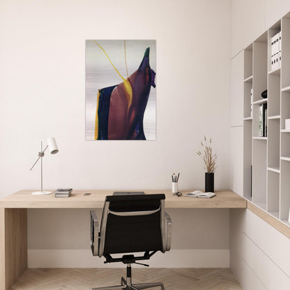 Phenomena Yellow Strike - 1963 - Paul Jenkins Brushed Aluminum Print - 70x100 cm / 28x40 inches | Paul Jenkins Aluminum Print | Paul Jenkins Prints