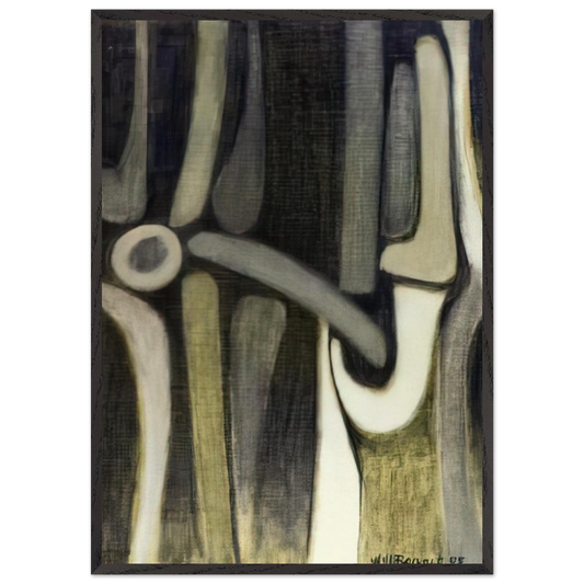 December - 2005 United States - Will Barnet Framed Art Print – Black Wooden Frame - Default Title - -Framed Art Print