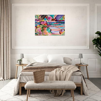 L'orage sur Bréhât - 1956 - Charles Lapicque Acrylic Print - 70x100 cm / 28x40″ inches | Charles Lapicque Wall Art | Charles Lapicque Prints